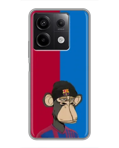 Чехол для Xiaomi Redmi Note 13 (5G) с картинкой «Bored Ape — фанат Барсы» Чехол для Xiaomi Redmi Note 13 (5G) с картинкой «Bored Ape — фанат Барсы»