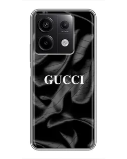 Чехол для Xiaomi Redmi Note 13 (5G) с картинкой «Gucci — шелковые волны» Чехол для Xiaomi Redmi Note 13 (5G) с картинкой «Gucci — шелковые волны»