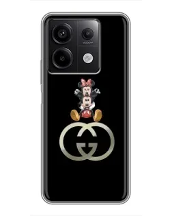 Чехол для Xiaomi Redmi Note 13 (5G) с картинкой «Минни Маус на лого» Чехол для Xiaomi Redmi Note 13 (5G) с картинкой «Минни Маус на лого»