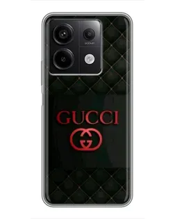 Чехол для Xiaomi Redmi Note 13 (5G) с картинкой «Gucci — стеганый черный» Чехол для Xiaomi Redmi Note 13 (5G) с картинкой «Gucci — стеганый черный»