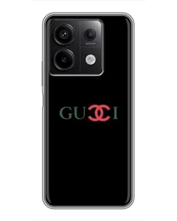 Чехол для Xiaomi Redmi Note 13 (5G) с картинкой «Gucci — красный градиент» Чехол для Xiaomi Redmi Note 13 (5G) с картинкой «Gucci — красный градиент»