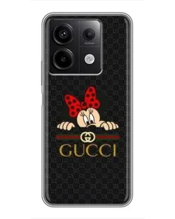 Чехол для Xiaomi Redmi Note 13 (5G) с картинкой «Минни Маус Gucci — черный» Чехол для Xiaomi Redmi Note 13 (5G) с картинкой «Минни Маус Gucci — черный»