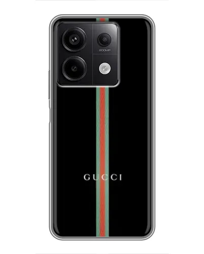 Чехол для Xiaomi Redmi Note 13 (5G) с картинкой «Gucci — строгая линия» Чехол для Xiaomi Redmi Note 13 (5G) с картинкой «Gucci — строгая линия»