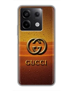 Чехол для Xiaomi Redmi Note 13 (5G) с картинкой «Gucci — солнечный градиент» Чехол для Xiaomi Redmi Note 13 (5G) с картинкой «Gucci — солнечный градиент»