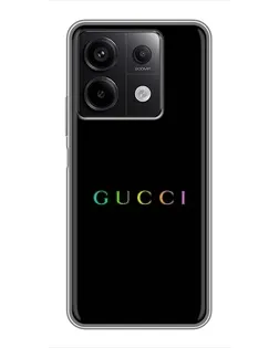 Чехол для Xiaomi Redmi Note 13 (5G) с картинкой «Gucci — неоновый минимализм» Чехол для Xiaomi Redmi Note 13 (5G) с картинкой «Gucci — неоновый минимализм»
