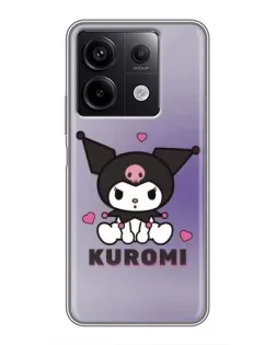 Чехол для Xiaomi Redmi Note 13 (5G) с картинкой «Kuromi — фиолетовый арт»