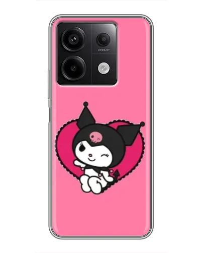 Чехол для Xiaomi Redmi Note 13 (5G) с картинкой «Kuromi — любовь в сердце»