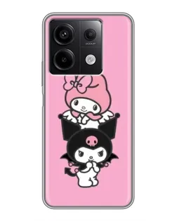 Чехол для Xiaomi Redmi Note 13 (5G) с картинкой «My Melody и Kuromi»