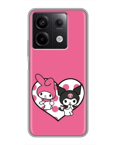 Чехол для Xiaomi Redmi Note 13 (5G) с картинкой «Kuromi и My Melody»