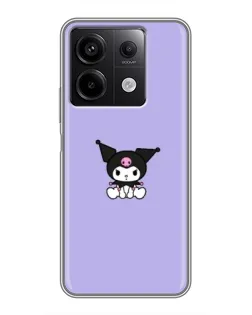 Чехол для Xiaomi Redmi Note 13 (5G) с картинкой «Kuromi — фиолетовый минимализм»