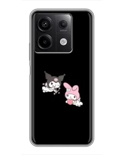 Чехол для Xiaomi Redmi Note 13 (5G) с картинкой «My Melody и Kuromi»
