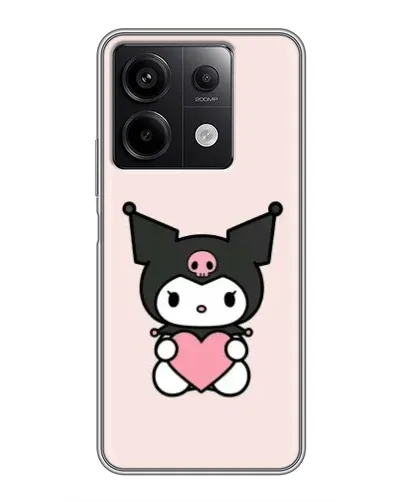 Чехол для Xiaomi Redmi Note 13 (5G) с картинкой «Kuromi и сердце»