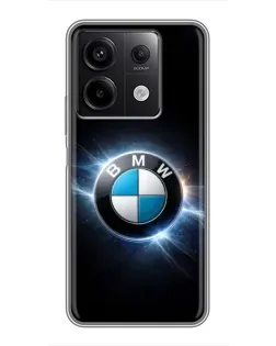 Чохол для Xiaomi Redmi Note 13 (5G) з картинкою «BMW — неонове сяйво»