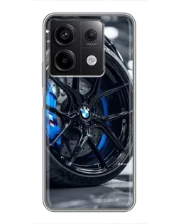 Чохол для Xiaomi Redmi Note 13 (5G) з картинкою «Колесо BMW зблизька»