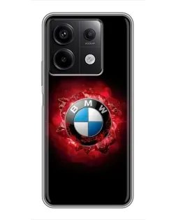 Чохол для Xiaomi Redmi Note 13 (5G) з картинкою «Логотип BMW — спалах»