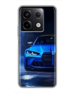 Чохол для Xiaomi Redmi Note 13 (5G) з картинкою «Блакитна BMW M4»