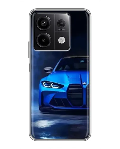 Чехол для Xiaomi Redmi Note 13 (5G) с картинкой «Голубая BMW M4» Чехол для Xiaomi Redmi Note 13 (5G) с картинкой «Голубая BMW M4»