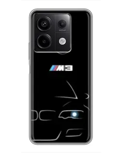 Чохол для Xiaomi Redmi Note 13 (5G) з картинкою «Мінімалістичний принт BMW M3»