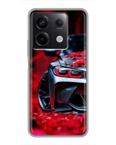 Чехол для Xiaomi Redmi Note 13 (5G) с картинкой «Спортивная BMW и цветы» Чехол для Xiaomi Redmi Note 13 (5G) с картинкой «Спортивная BMW и цветы»