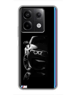 Чохол для Xiaomi Redmi Note 13 (5G) з картинкою «Силует BMW в темряві»