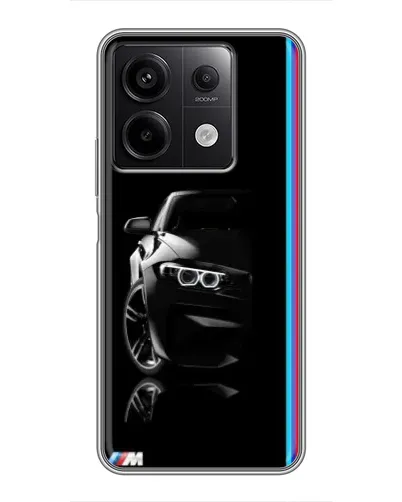 Чехол для Xiaomi Redmi Note 13 (5G) с картинкой «Силуэт BMW в темноте» Чехол для Xiaomi Redmi Note 13 (5G) с картинкой «Силуэт BMW в темноте»
