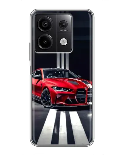 Чехол для Xiaomi Redmi Note 13 (5G) с картинкой «Красная BMW на дороге» Чехол для Xiaomi Redmi Note 13 (5G) с картинкой «Красная BMW на дороге»