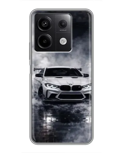 Чехол для Xiaomi Redmi Note 13 (5G) с картинкой «BMW сквозь туман» Чехол для Xiaomi Redmi Note 13 (5G) с картинкой «BMW сквозь туман»