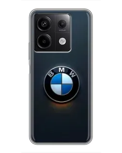 Чохол для Xiaomi Redmi Note 13 (5G) з картинкою «Логотип BMW — мінімалізм»