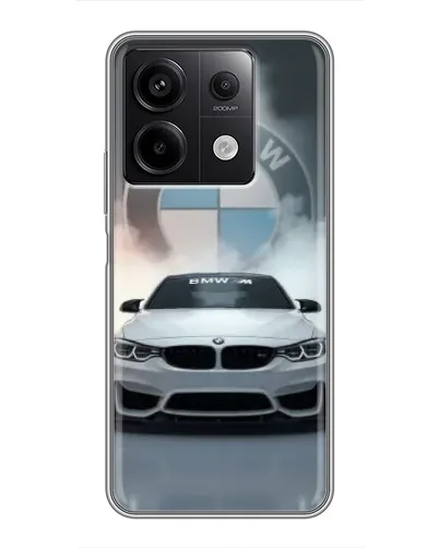 Чехол для Xiaomi Redmi Note 13 (5G) с картинкой «BMW в белом дыму» Чехол для Xiaomi Redmi Note 13 (5G) с картинкой «BMW в белом дыму»