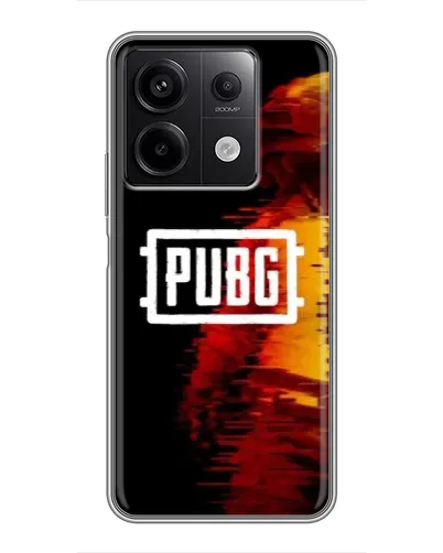 Чехол для Xiaomi Redmi Note 13 (5G) с картинкой «Яркий логотип PUBG»