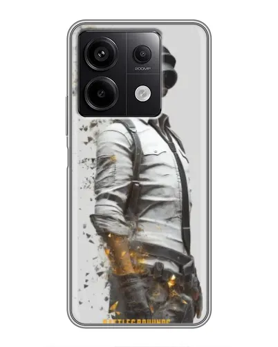 Чехол для Xiaomi Redmi Note 13 (5G) с картинкой «PUBG — боец в пыли»