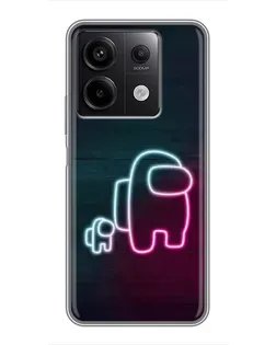 Чехол для Xiaomi Redmi Note 13 (5G) с картинкой «Among Us неон-арт» Чехол для Xiaomi Redmi Note 13 (5G) с картинкой «Among Us неон-арт»