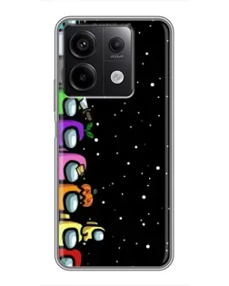Чехол для Xiaomi Redmi Note 13 (5G) с картинкой «Команда Among Us» Чехол для Xiaomi Redmi Note 13 (5G) с картинкой «Команда Among Us»