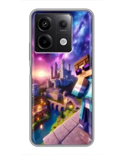 Чохол для Xiaomi Redmi Note 13 (5G) з картинкою «Стів та космос» Чохол для Xiaomi Redmi Note 13 (5G) з картинкою «Стів та космос»