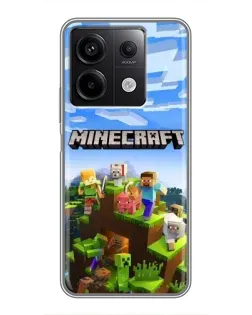 Чехол для Xiaomi Redmi Note 13 (5G) с картинкой «Minecraft классический мир» Чехол для Xiaomi Redmi Note 13 (5G) с картинкой «Minecraft классический мир»