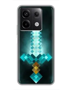 Чехол для Xiaomi Redmi Note 13 (5G) с картинкой «Алмазный меч неон» Чехол для Xiaomi Redmi Note 13 (5G) с картинкой «Алмазный меч неон»