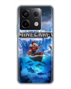 Чехол для Xiaomi Redmi Note 13 (5G) с картинкой «Minecraft ледяной мир» Чехол для Xiaomi Redmi Note 13 (5G) с картинкой «Minecraft ледяной мир»