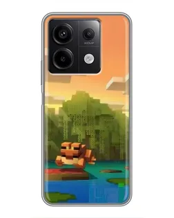 Чехол для Xiaomi Redmi Note 13 (5G) с картинкой «Майнкрафт закат солнца» Чехол для Xiaomi Redmi Note 13 (5G) с картинкой «Майнкрафт закат солнца»