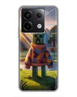 Чехол для Xiaomi Redmi Note 13 (5G) с картинкой «Крипер в свитере» Чехол для Xiaomi Redmi Note 13 (5G) с картинкой «Крипер в свитере»