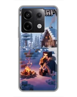 Чехол для Xiaomi Redmi Note 13 (5G) с картинкой «Зимний Minecraft» Чехол для Xiaomi Redmi Note 13 (5G) с картинкой «Зимний Minecraft»
