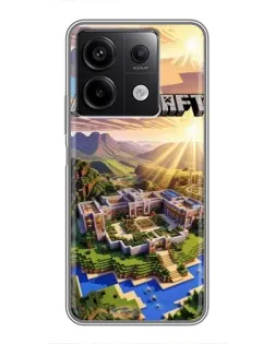 Чехол для Xiaomi Redmi Note 13 (5G) с картинкой «Minecraft панорама» Чехол для Xiaomi Redmi Note 13 (5G) с картинкой «Minecraft панорама»