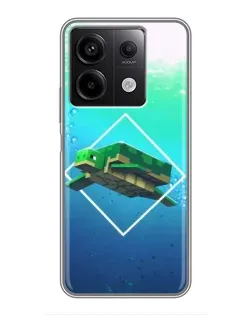 Чехол для Xiaomi Redmi Note 13 (5G) с картинкой «Черепаха Minecraft» Чехол для Xiaomi Redmi Note 13 (5G) с картинкой «Черепаха Minecraft»