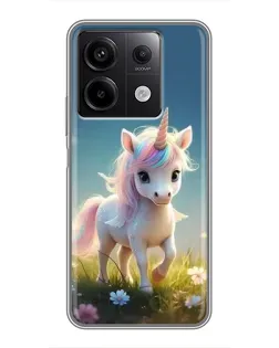 Чохол для Xiaomi Redmi Note 13 (5G) з картинкою «Єдиноріг на галявині»