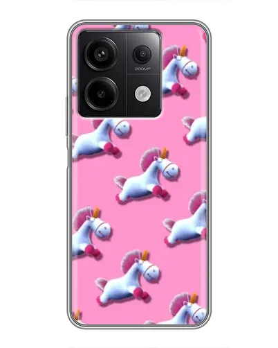 Чехол для Xiaomi Redmi Note 13 (5G) с картинкой «Единороги на розовом» Чехол для Xiaomi Redmi Note 13 (5G) с картинкой «Единороги на розовом»