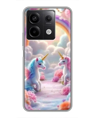 Чехол для Xiaomi Redmi Note 13 (5G) с картинкой «Радуга и единороги» Чехол для Xiaomi Redmi Note 13 (5G) с картинкой «Радуга и единороги»