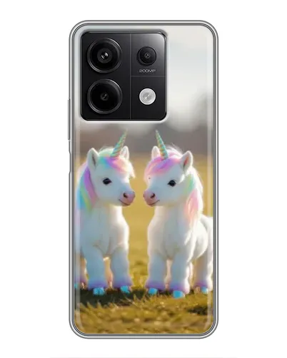 Чехол для Xiaomi Redmi Note 13 (5G) с картинкой «Пара единорогов» Чехол для Xiaomi Redmi Note 13 (5G) с картинкой «Пара единорогов»