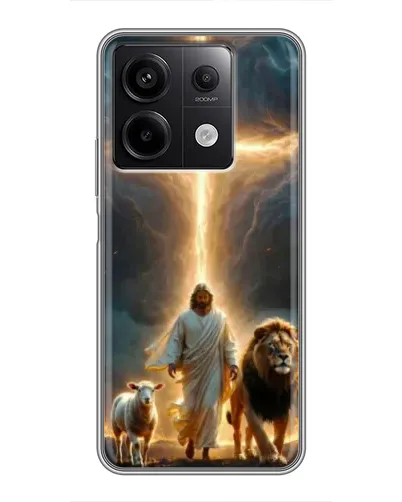 Чехол для Xiaomi Redmi Note 13 (5G) с картинкой «Лев Иуды и Свет»