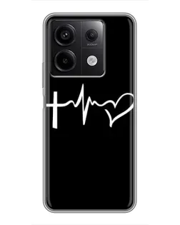 Чехол для Xiaomi Redmi Note 13 (5G) с картинкой «Пульс веры» Чехол для Xiaomi Redmi Note 13 (5G) с картинкой «Пульс веры»