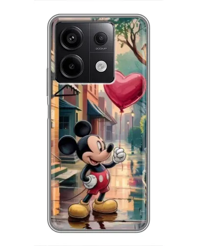 Чохол для Xiaomi Redmi Note 13 (5G) з картинкою «Міккі та кулька-серце»