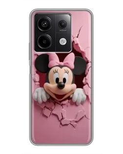 Чохол для Xiaomi Redmi Note 13 (5G) з картинкою «Мінні крізь стіну»
